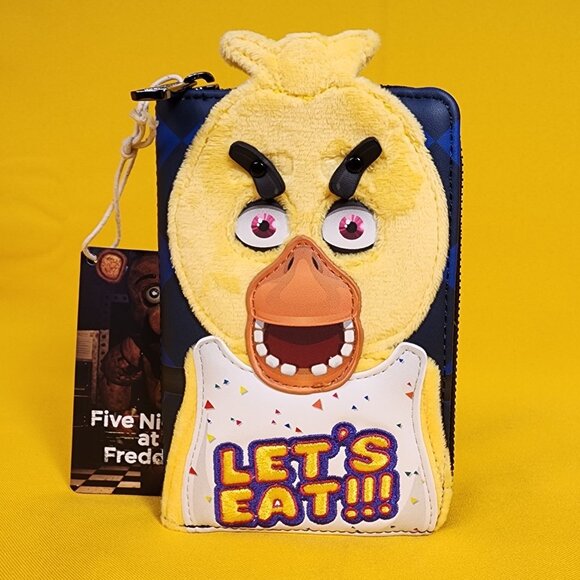 Loungefly Five Nights at Freddy's Chica Plush Cosplay Zip Around Wallet NEW - Picture 2 of 14